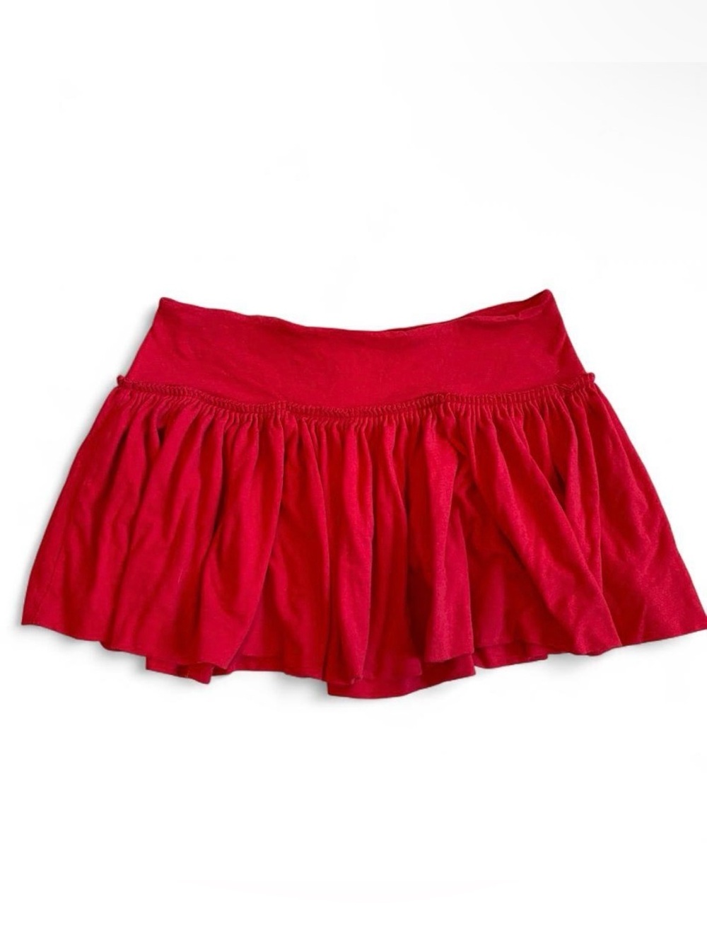 Vintage Y2K Free People Red Mini Skirt Medium